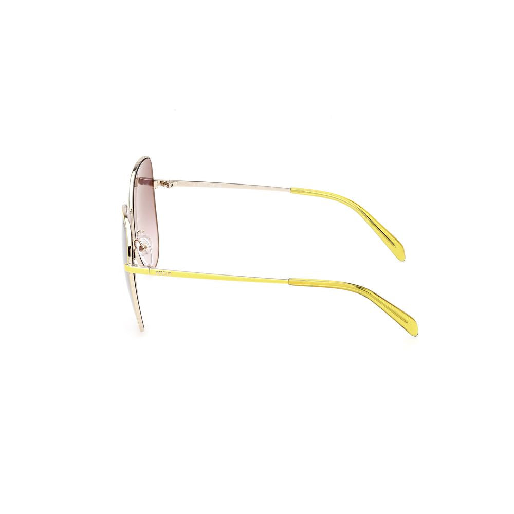 Emilio Pucci Yellow Metal Sunglasses