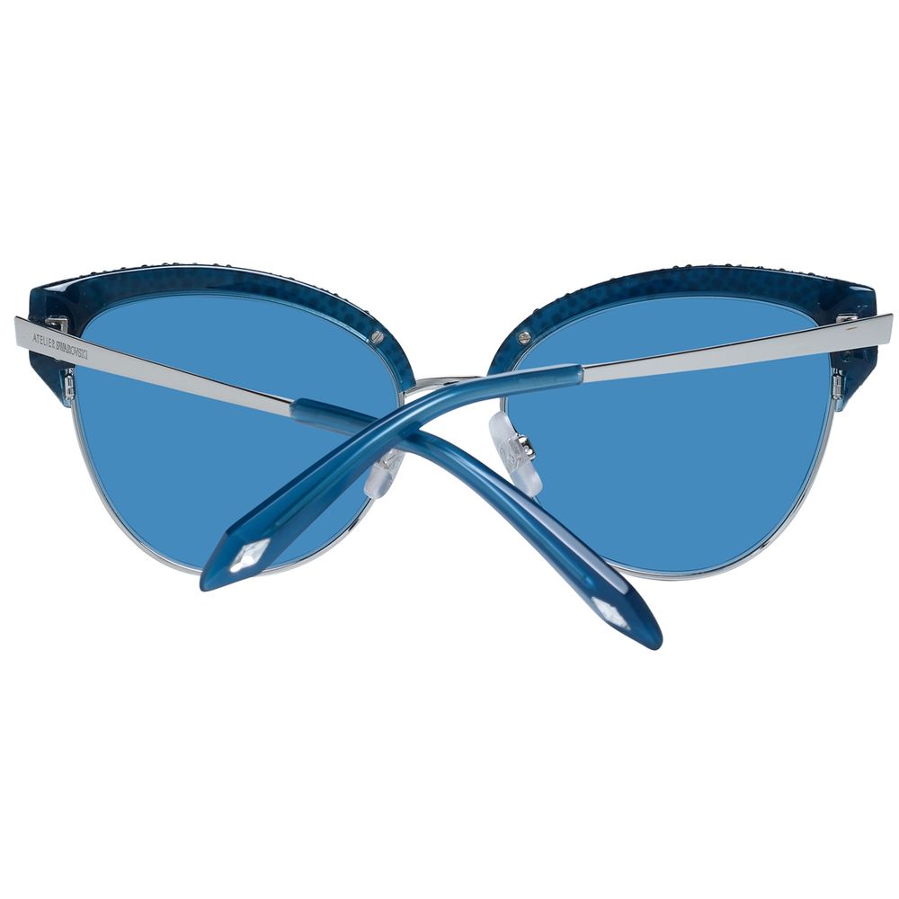 Atelier Swarovski Blue Metal Sunglasses