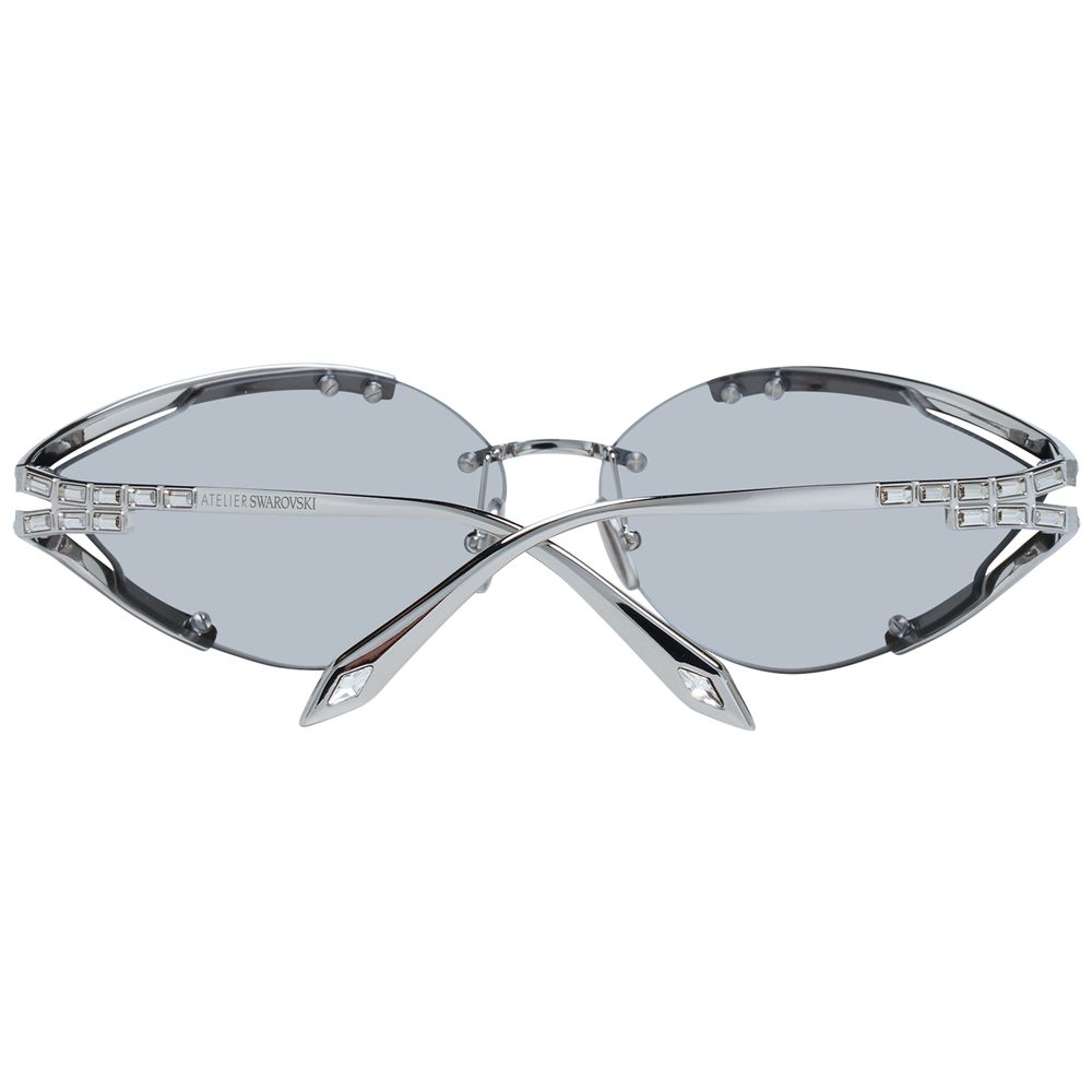 Atelier Swarovski Gray Metal Sunglasses