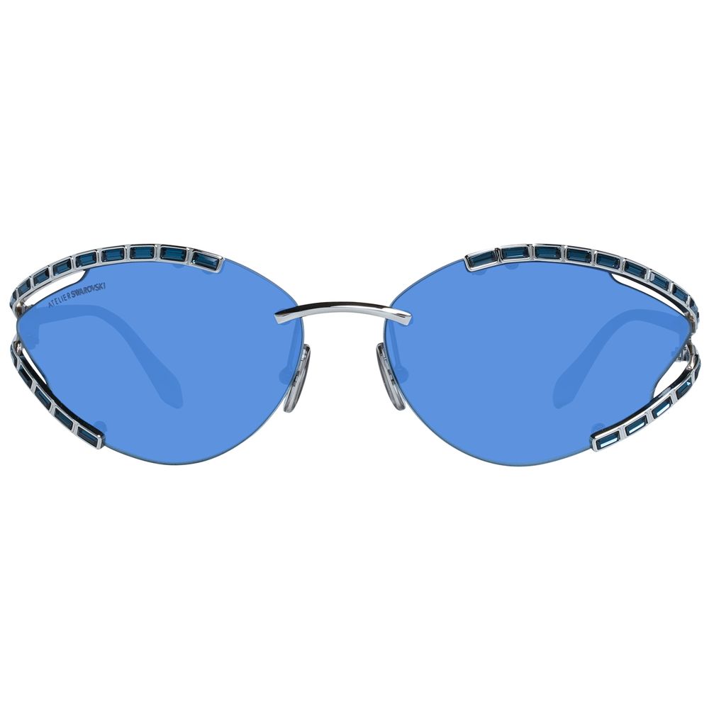 Atelier Swarovski Gray Metal Sunglasses