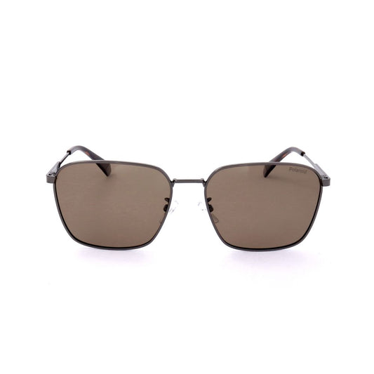 Polaroid Gray Stainless Steel Sunglasses