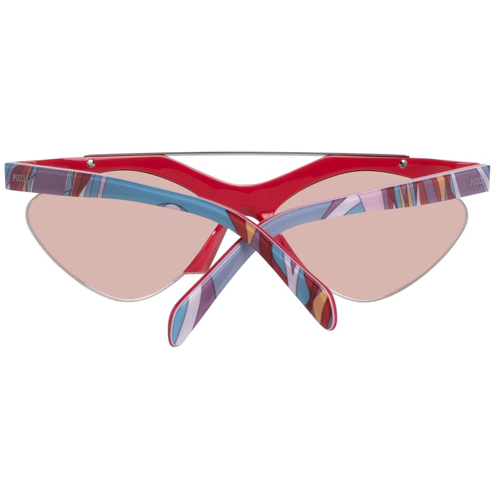 Emilio Pucci Red Metal Sunglasses