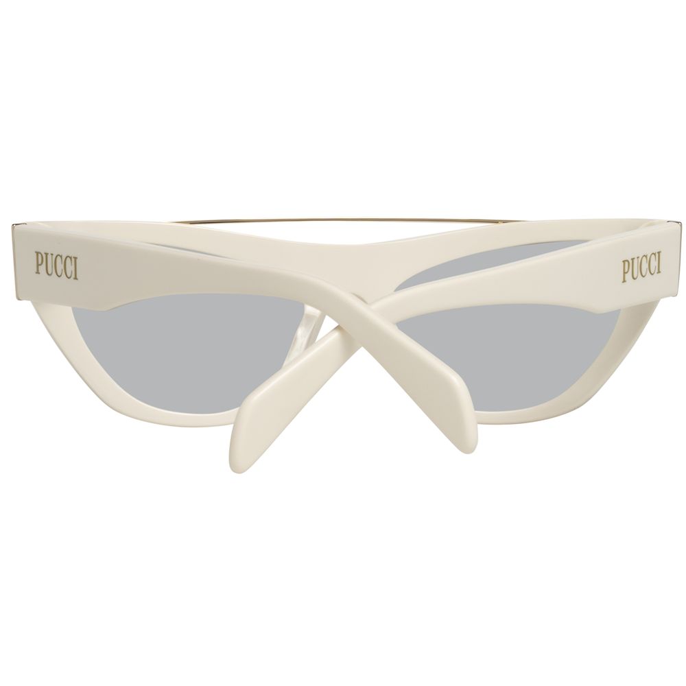 Emilio Pucci White Metal Sunglasses