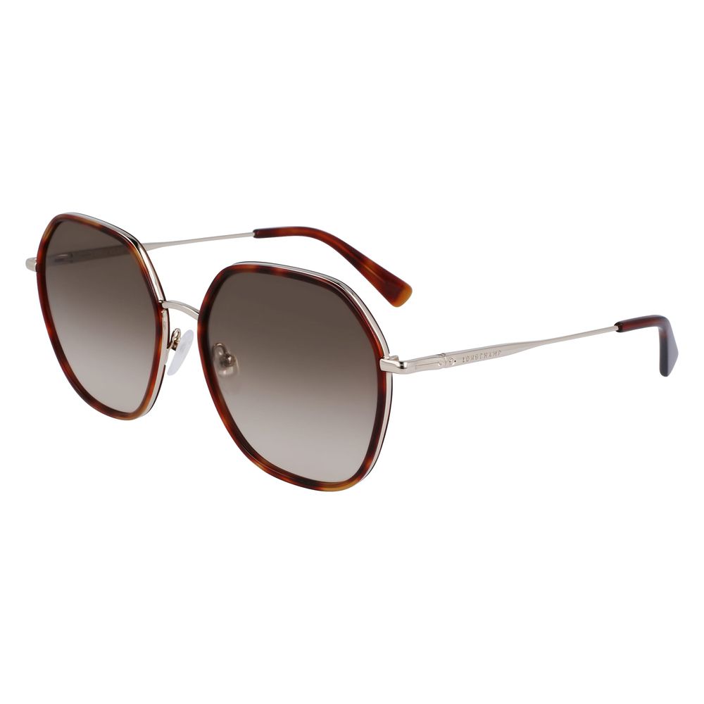 Longchamp Gold Metal Sunglasses