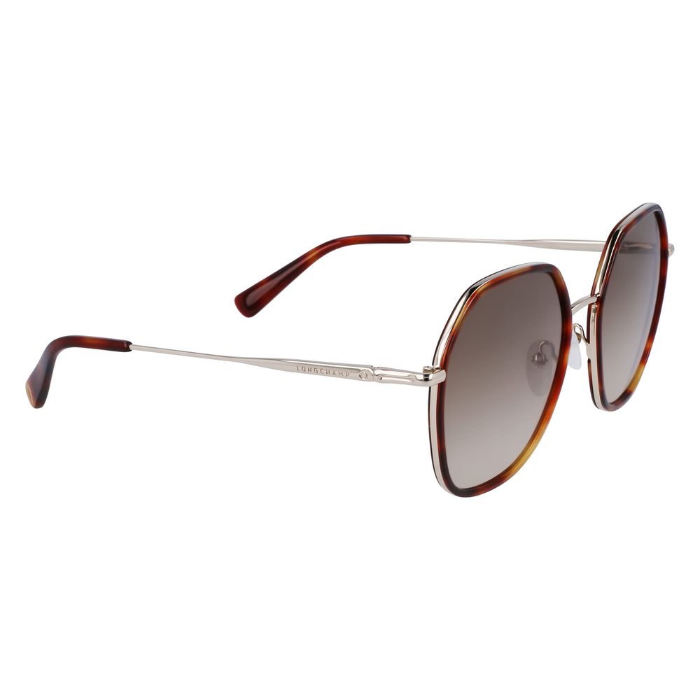 Longchamp Gold Metal Sunglasses