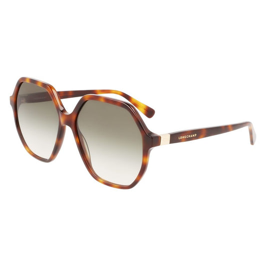 Longchamp Brown Acetate Sunglasses