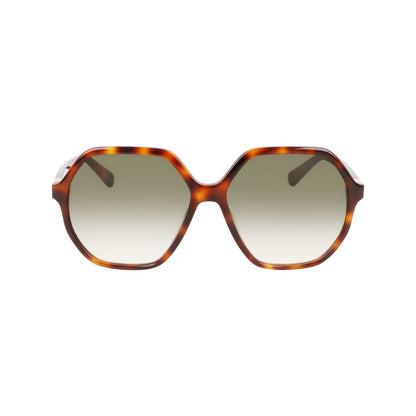 Longchamp Brown Acetate Sunglasses