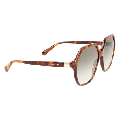 Longchamp Brown Acetate Sunglasses