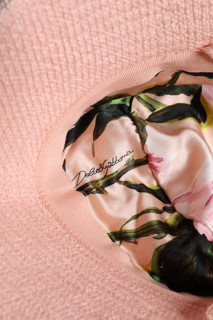 Dolce & Gabbana Pink Cotton Wide Brim Bucket Hat