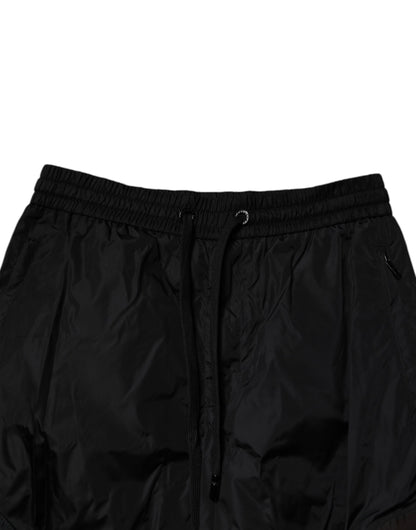Dolce & Gabbana Black Nylon Cargo Jogger Men Sweatpants Pants