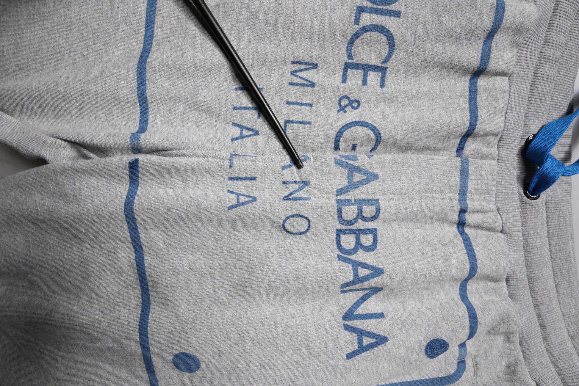 Dolce & Gabbana Gray Logo Cotton Men Jogger Sweatpants Pants