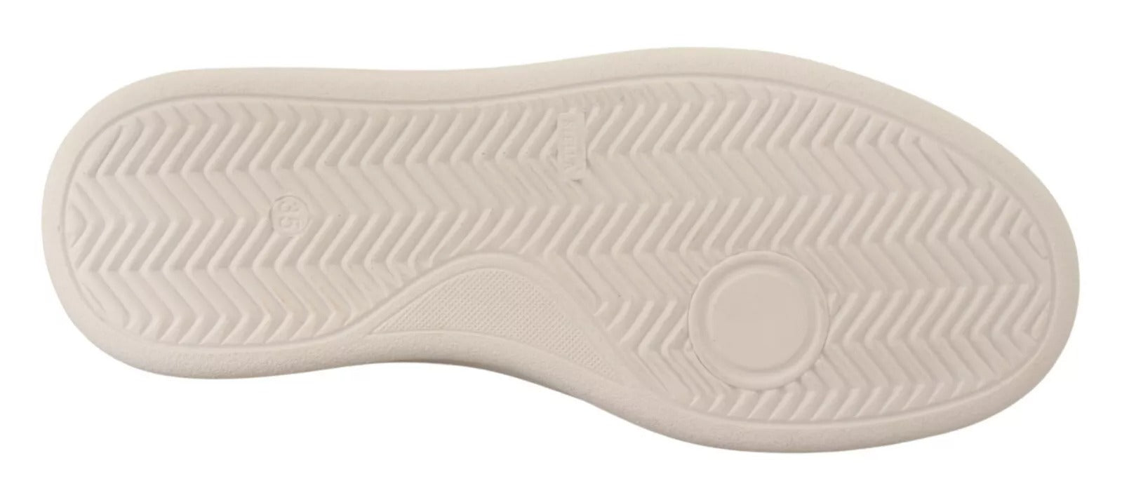 Patrizia Pepe Silver Full Grain Leather Lace Up Sneakers Shoes