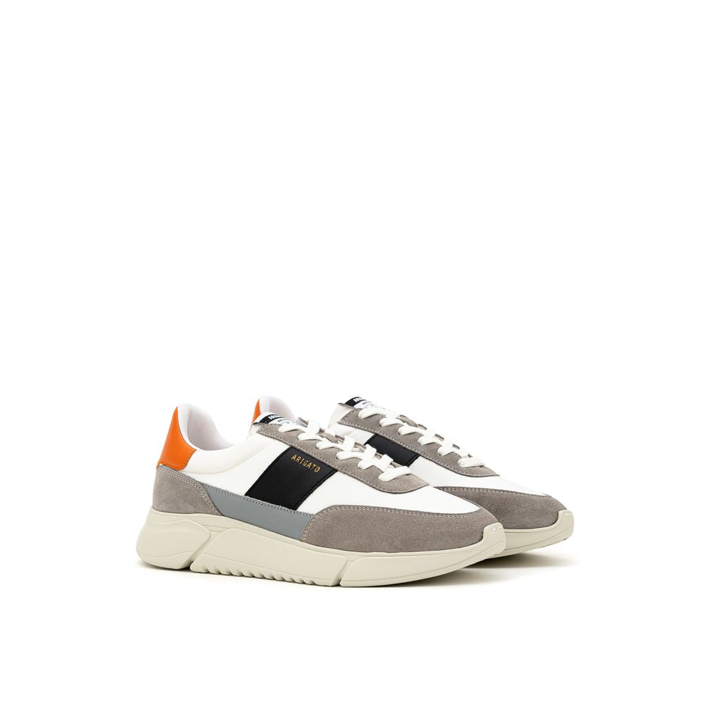 Axel Arigato Bicolor Fabric And Leather Athletic Sneakers