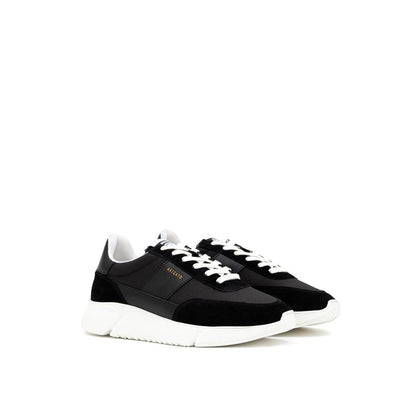 Axel Arigato Black And White Fabric And Leather Athletic Sneakers