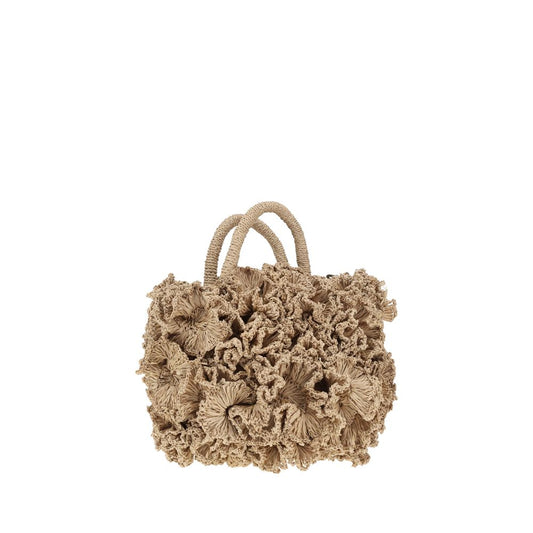 Ibeliv Coral raffia Handbag