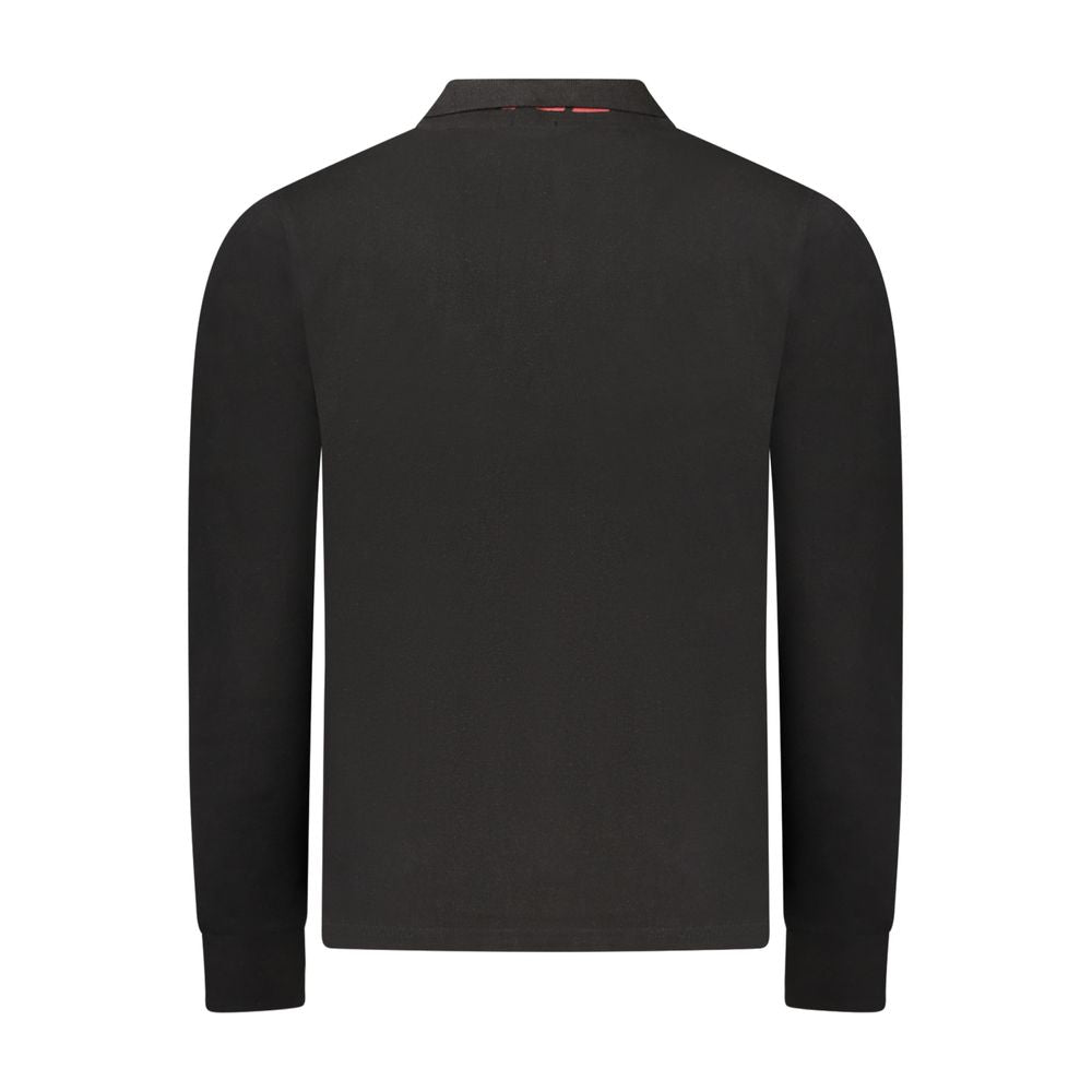 Rifle Black Cotton Men Polo Shirt