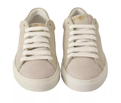 HIDE & JACK Off White Low Top Lace Up Sneakers Shoes