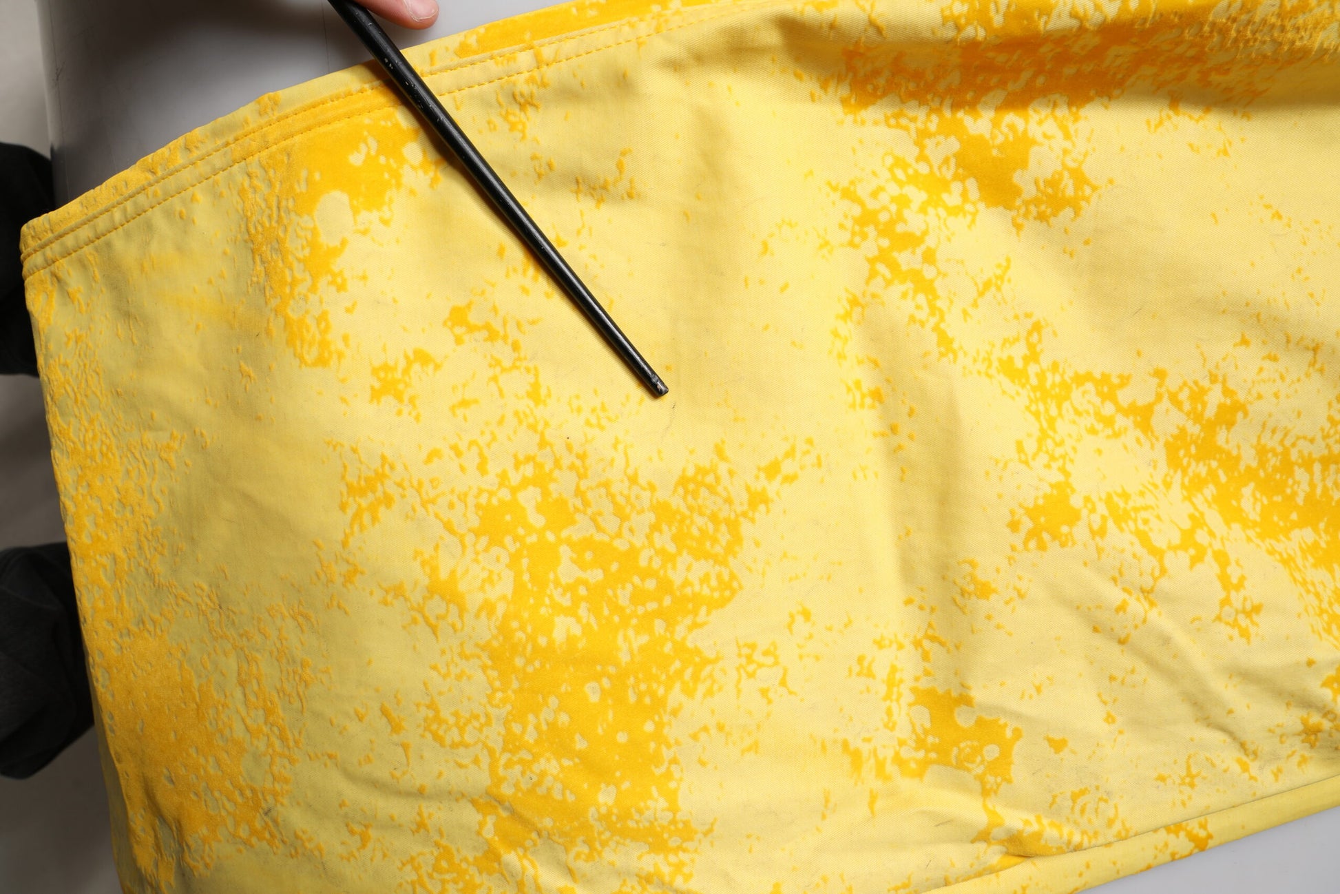 Dolce & Gabbana Yellow Tie Dye Cotton Straight Denim Jeans