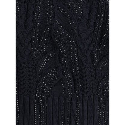 Ermanno Scervino Rhinestone cotton Cardigan