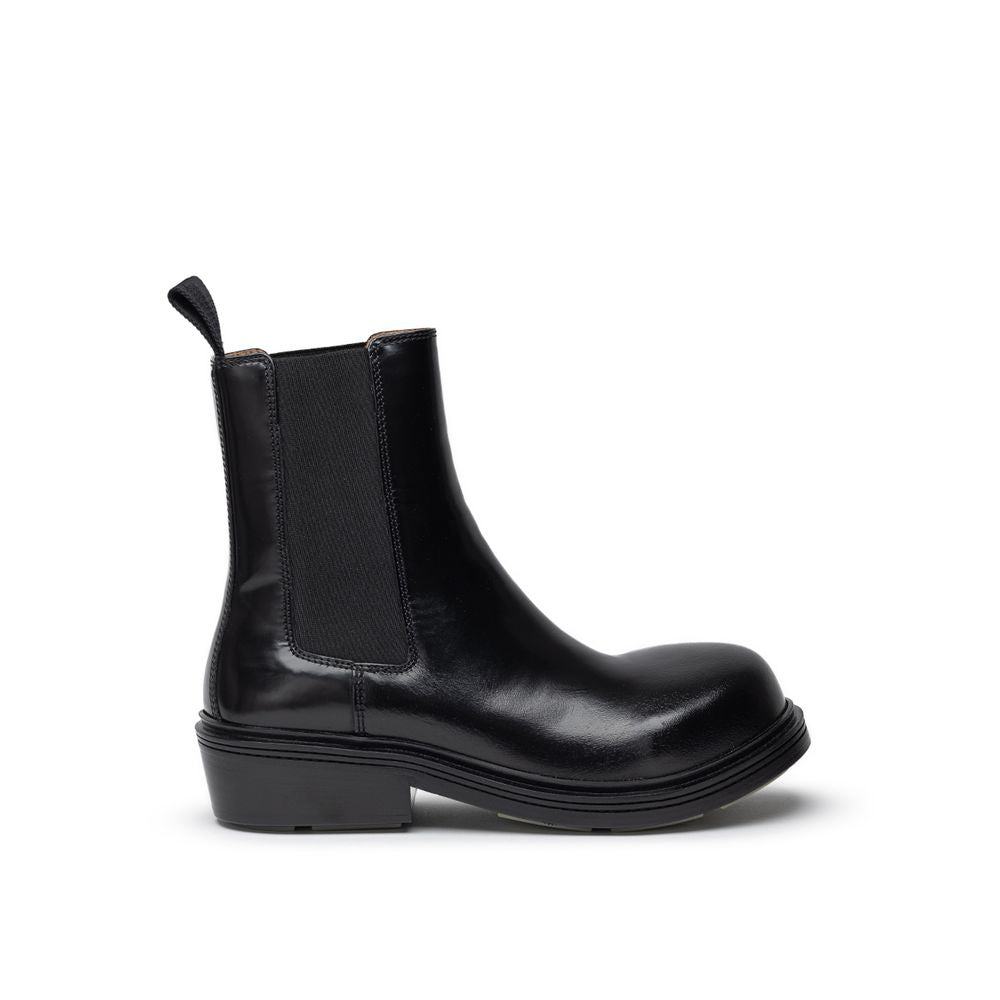 Bottega Veneta Black Leather Chelsea Boots