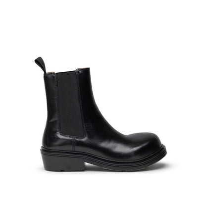Bottega Veneta Black Leather Chelsea Boots