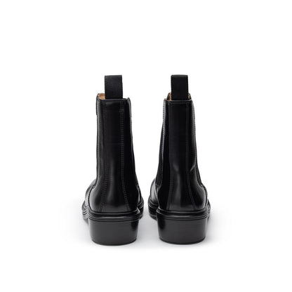 Bottega Veneta Black Leather Chelsea Boots