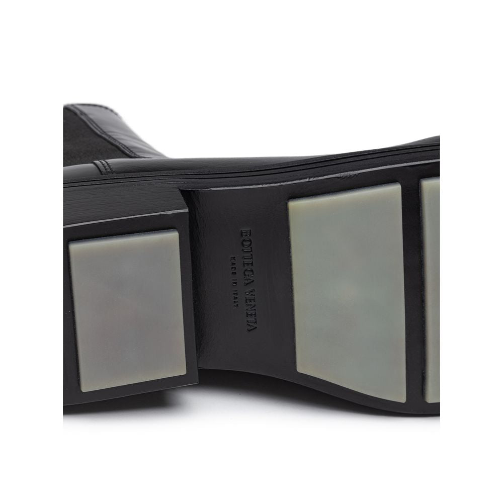 Bottega Veneta Black Leather Chelsea Boots