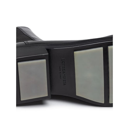Bottega Veneta Black Leather Chelsea Boots