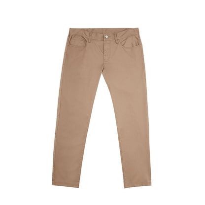 Armani Exchange Brown Cotton Casual Pants