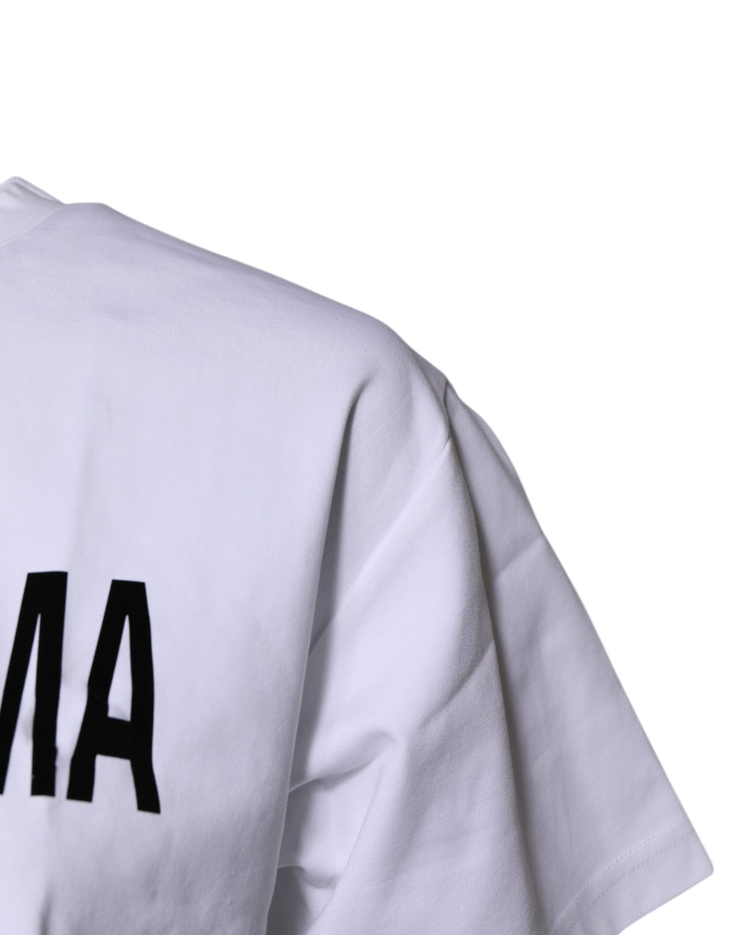 Dolce & Gabbana White Bellissima Cotton Crew Neck T-shirt