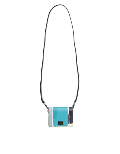 Dolce & Gabbana Multicolor Leather DG Logo Bifold Card Holder Wallet