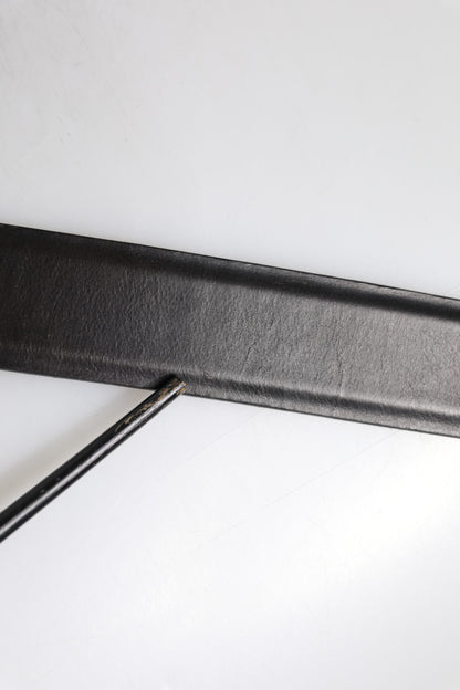 Dolce & Gabbana Black Leather Metal Buckle Classic Belt