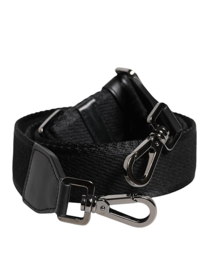 Dolce & Gabbana Black Solid Polyester Bag Handle Shoulder Strap