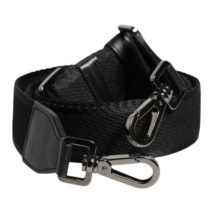 Dolce & Gabbana Black Solid Polyester Bag Handle Shoulder Strap