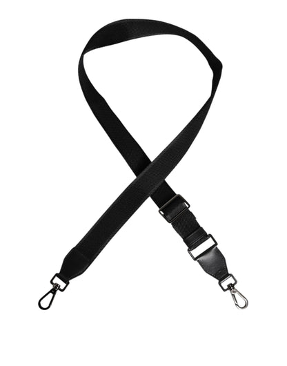 Dolce & Gabbana Black Solid Polyester Bag Handle Shoulder Strap