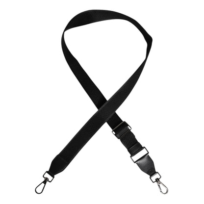 Dolce & Gabbana Black Solid Polyester Bag Handle Shoulder Strap