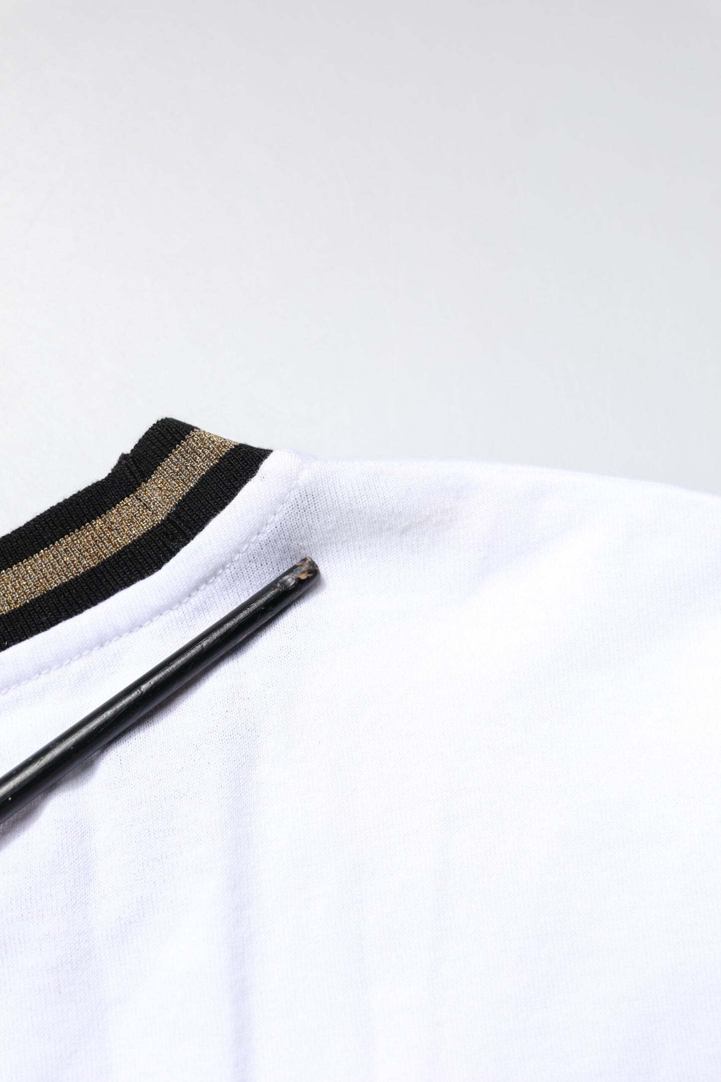 Dolce & Gabbana White Graphic Print Cotton Crew Neck T-shirt