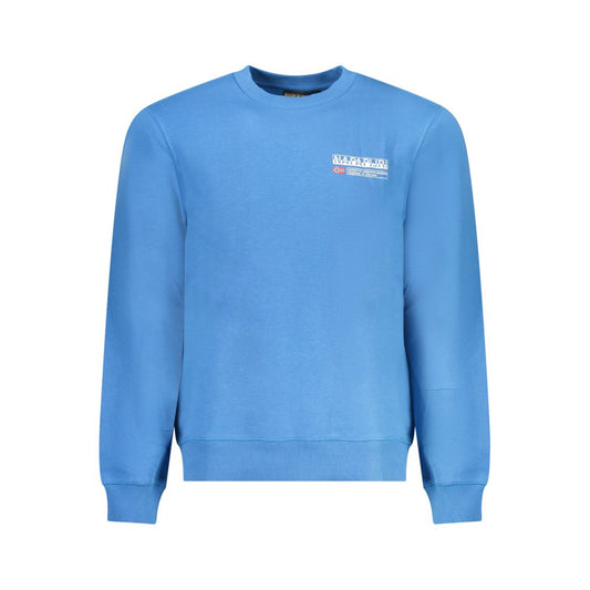 Napapijri Blue Cotton Men Sweater