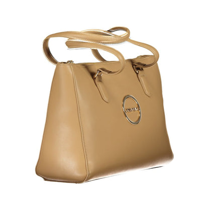 Mario Valentino Beige Polyurethane Women Handbag