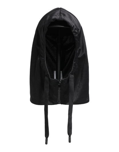 Dolce & Gabbana Black Polyester Whole Head Wrap Hat