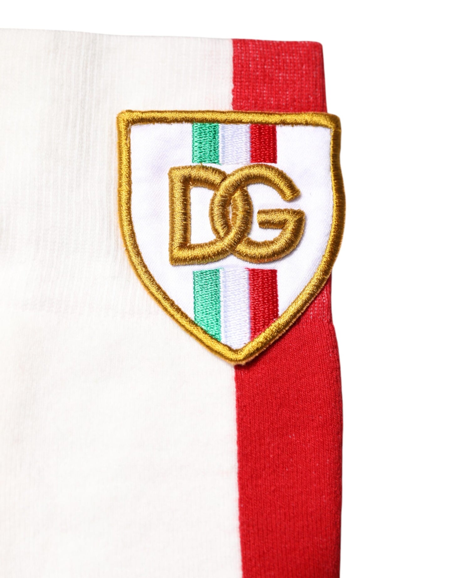 Dolce & Gabbana Multicolor Cotton DG Logo Patch Mid Calf Socks