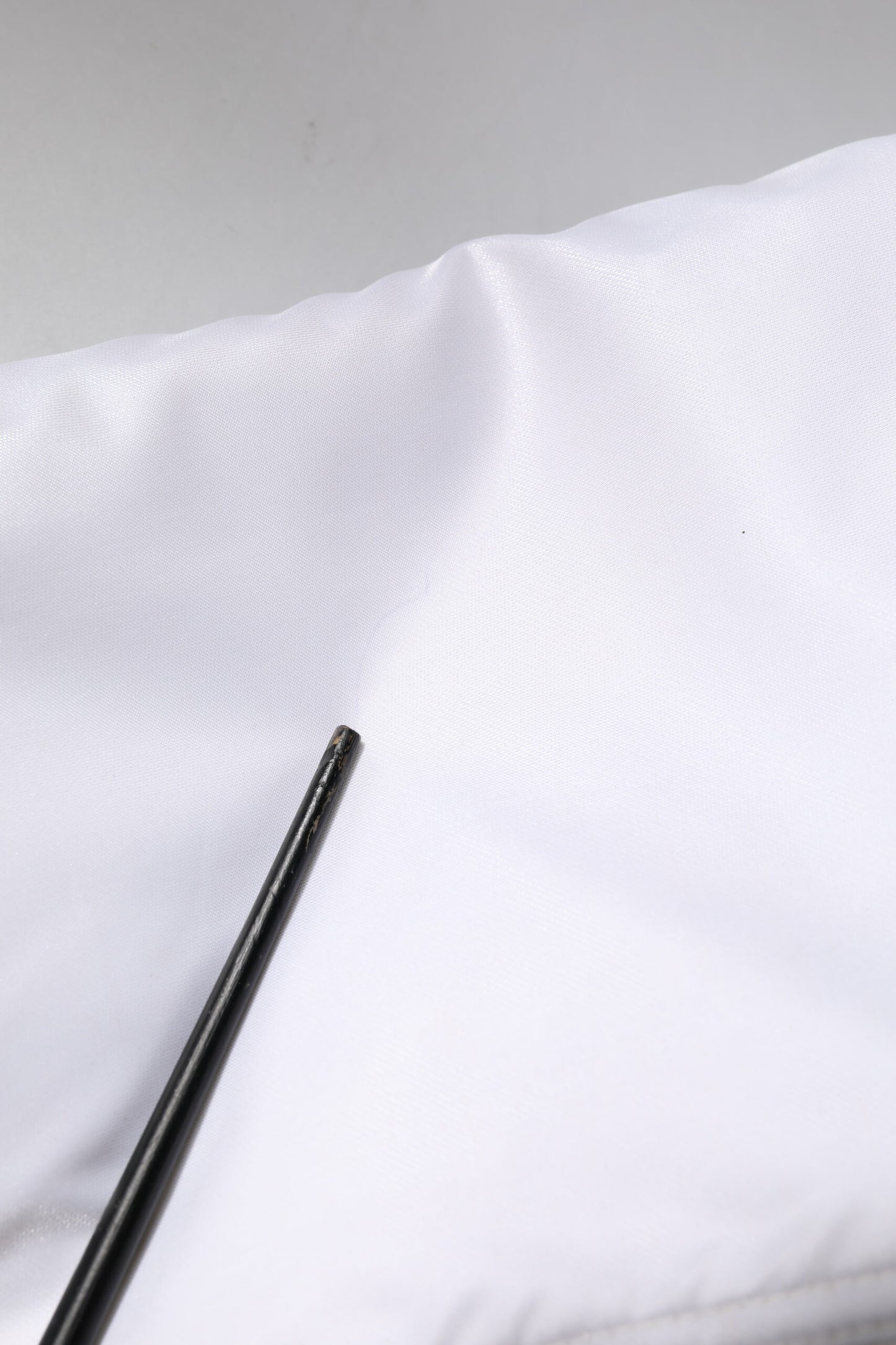 Dolce & Gabbana White Nylon Full Zip Cropped Bomber Jacket