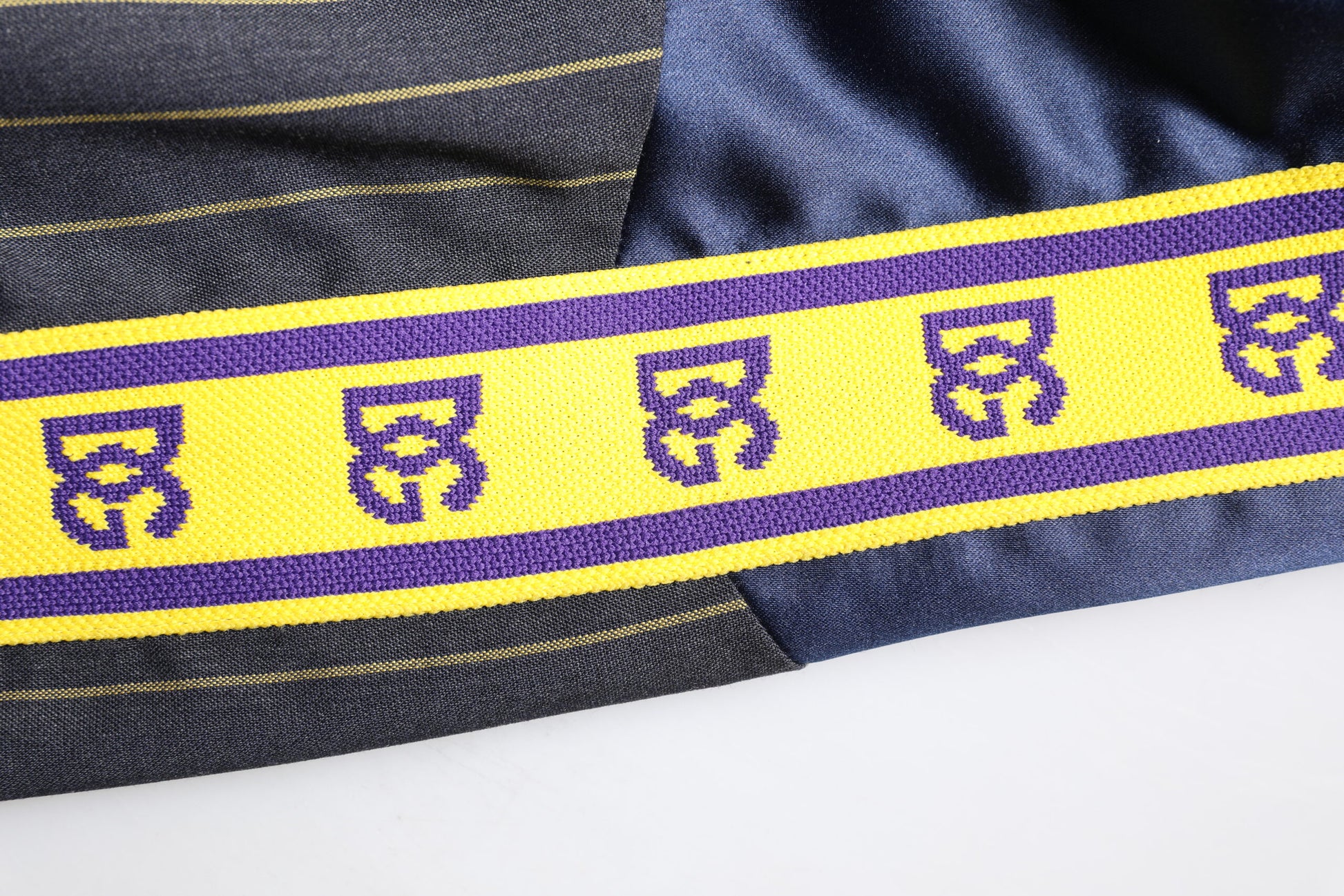 Dolce & Gabbana Black Striped Logo Full Zip Bomber Jacket