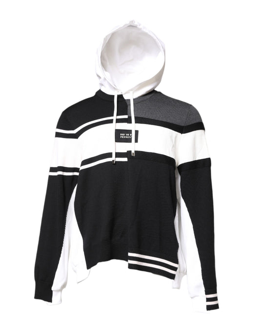 Dolce & Gabbana Multicolor Logo Pullover Hooded Sweater