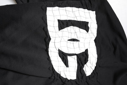 Dolce & Gabbana Black Logo Print Hooded Sweatshirt Sweater