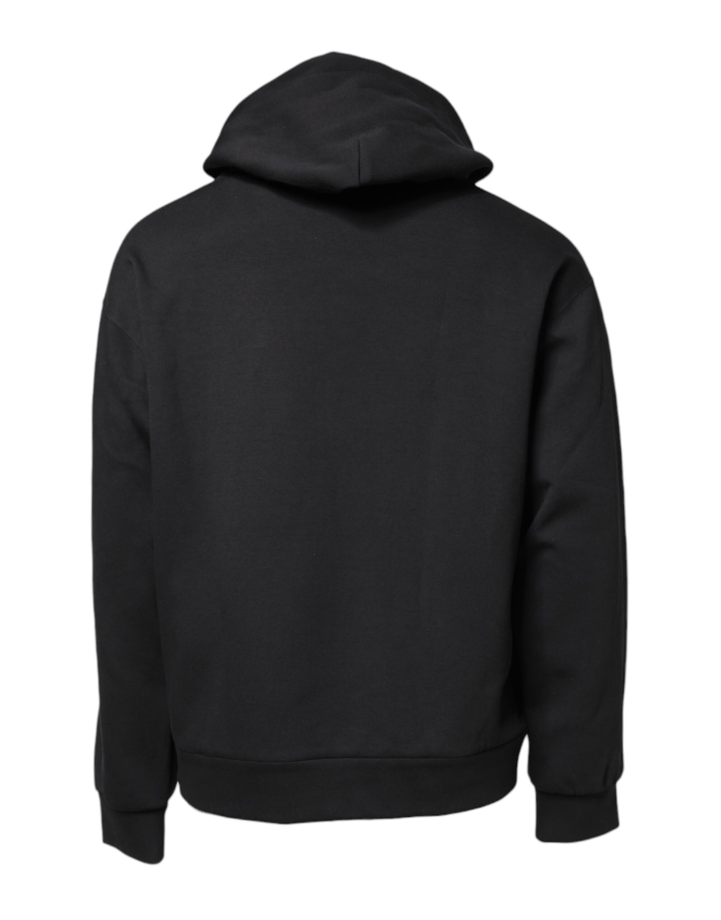 Dolce & Gabbana Black Bee Crown Embroidery Hooded Sweater