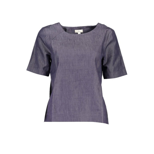 Gant Blue Cotton Tops & T-Shirt