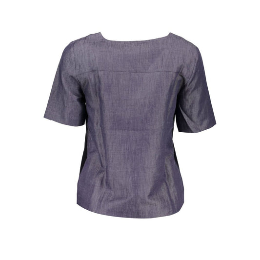 Gant Blue Cotton Tops & T-Shirt