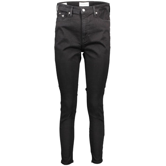 Calvin Klein Black Cotton Jeans & Pant