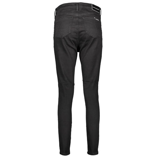 Calvin Klein Black Cotton Jeans & Pant